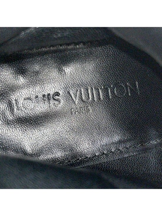 Louis Vuitton Short Boots 9 Black Damier Graphite Leather main image 5